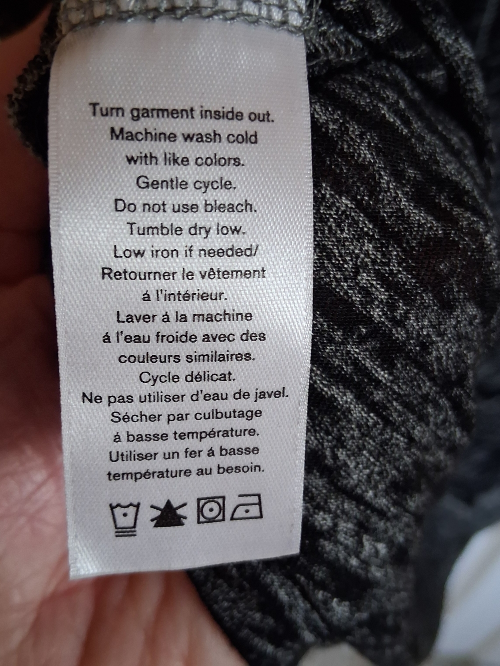 rag & bone Black Heathered Short Sleeve Crew Tee - Picture 8 of 10